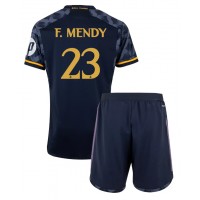 Fotbalové Dres Real Madrid Ferland Mendy #23 Dětské Venkovní 2023-24 Krátký Rukáv (+ trenýrky)